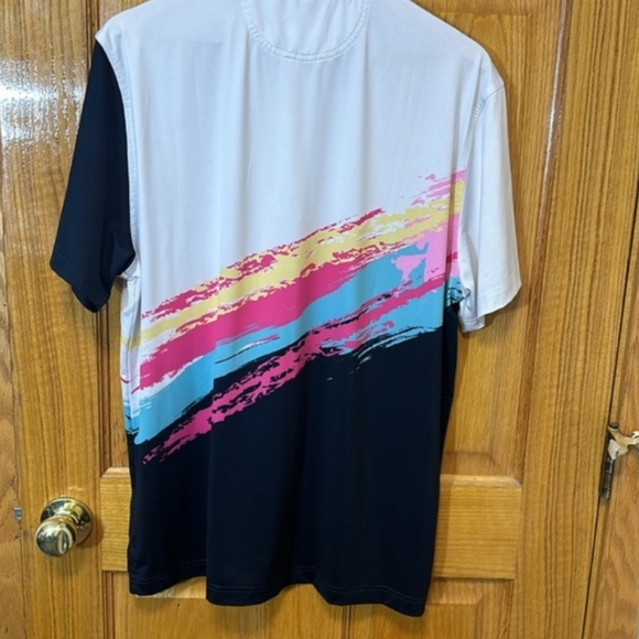 Chubbies Multicolor - 88% Polyester Bamboo 12% Spandex Golf / Tennis Polo Shirt - Picture 2 of 4